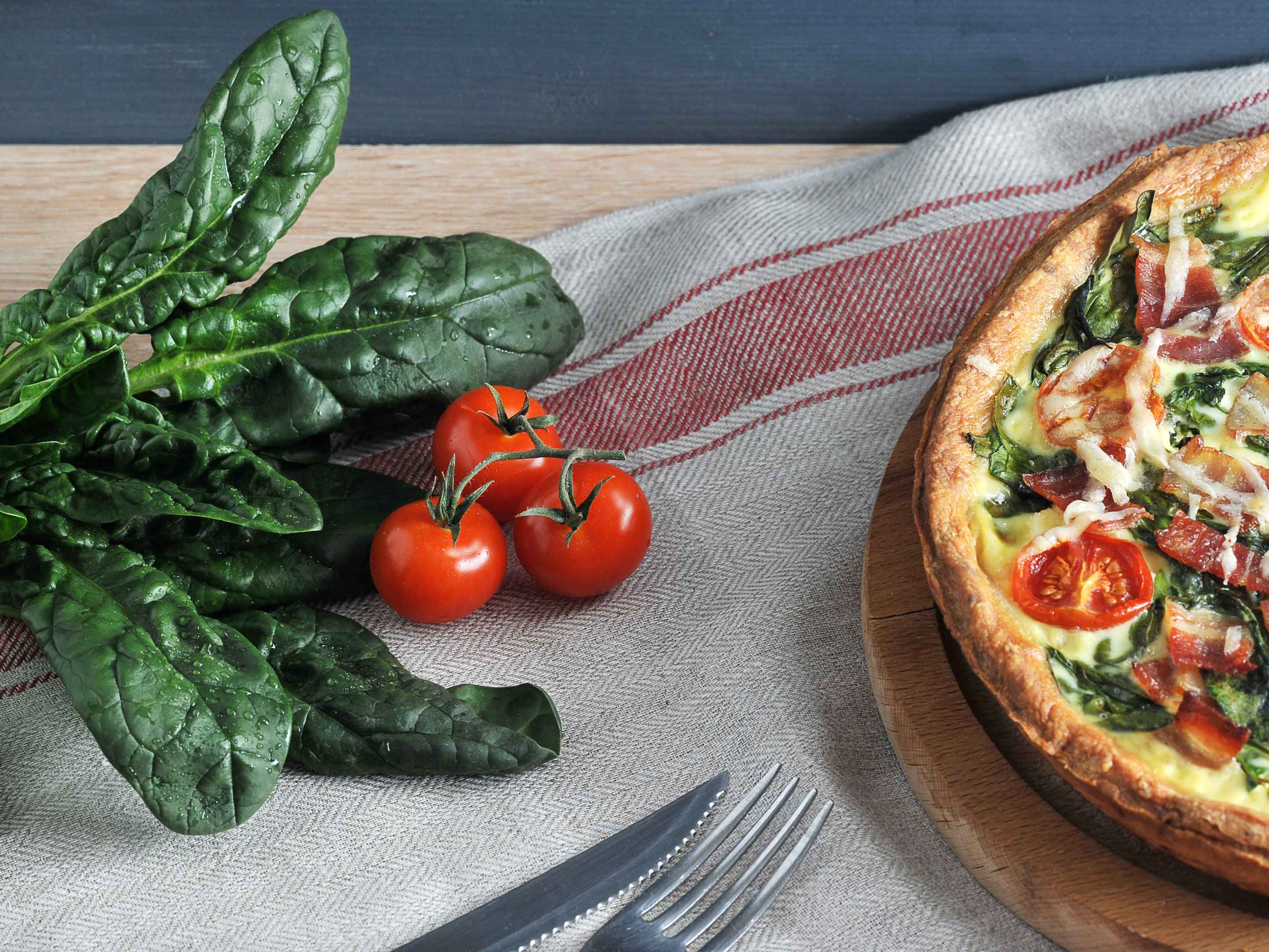 Rezept für Tomaten-Spinat-Tarte